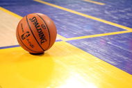 LOS ANGELES, CA - MAY 12:  A detailed picture of the Spalding basketball during a break in the game between the Los Angeles Lakers and the Houston Rockets in Game Five of the Western Conference Semifinals during the 2009 NBA Playoffs at Staples Center on May 12, 2009 in Los Angeles, California. NOTE TO USER: User expressly acknowledges and agrees that, by downloading and or using this photograph, User is consenting to the terms and conditions of the Getty Images License Agreement.  (Photo by Stephen Dunn/Getty Images)