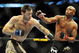 PHILADELPHIA - AUGUST 08:  Anderson Silva (R) throws a right punch to Forrest Griffin during their light heavyweight bout at UFC 101: Declaration at the Wachovia Center on August 8, 2009 in Philadelphia, Pennsylvania.  (Photo by Jon Kopaloff/Getty Images)