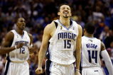 ORLANDO, FL - JUNE 11:  Hedo Turkoglu #15 of the Orlando Magic reacts in the final minute of the fourth quarter in Game Four of the 2009 NBA Finals against the Los Angeles Lakers on June 11, 2009 at Amway Arena in Orlando, Florida.  NOTE TO USER:  User expressly acknowledges and agrees that, by downloading and or using this photograph, User is consenting to the terms and conditions of the Getty Images License Agreement.  (Photo by Chris Graythen/Getty Images)