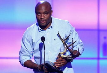 CULVER CITY, CA - MAY 30:  UFC fighter Anderson Silva accepts the 'Most Dangerous Man' award onstage during the taping of Spike TV's 2nd Annual 'Guys Choice' Awards held at Sony Studios on May 30, 2008 in Culver City, California.  The show airs on June 22, 2008 at 10PM ET/PT on Spike TV.  (Photo by Alberto E. Rodriguez/Getty Images)
