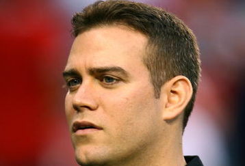 ANAHEIM, CA - OCTOBER 03:  General manager Theo Epstein of the Boston Red Sox watches batting practice before game two of the American League Division Series against the Los Angeles Angels of Anaheim at Angel Stadium on October 3, 2008 in Anaheim, California.  (Photo by Jeff Gross/Getty Images)