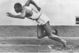 1-16 Aug 1936:  Jesse Owens of the USA starts the 200 metres event at the 1936 Olympic Games in Berlin. Owens won the gold medal in this event with a time of 20.7 seconds. \ Mandatory Credit: IOC Olympic Museum  /Allsport