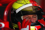 29 Jan 2002:  Ferrari driver Michael Schumacher of Germany during the Formula One Grand Prix testing at the Circuit De Catalunya in Barcelona, Spain. DIGITAL IMAGE \ Mandatory Credit: Mark Thompson/Getty Images