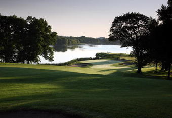 CHASKA, MN - JULY 01:  The par 4, 10th hole on the course at Hazeltine National Golf Club, venue for the 2009 PGA Championship, on July 1, 2008 in Chaska, Minnesota.  (Photo by David Cannon/Getty Images)