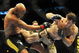 PHILADELPHIA - AUGUST 08:  (L-R) Anderson Silva battles  Forrest Griffin during their light heavyweight bout at UFC 101: Declaration at the Wachovia Center on August 8, 2009 in Philadelphia, Pennsylvania.  (Photo by Jon Kopaloff/Getty Images)