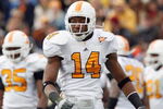 NASHVILLE, TN - NOVEMBER 22:  Eric Berry #14 of the Tennessee Volunteers walks on the field during the game against the Vanderbilt Commodores at Vanderbilt Stadium on November 22, 2008 in Nashville, North Carolina.  (Photo by Kevin C. Cox/Getty Images)