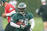 PHILADELPHIA - MAY 1: Running back LeSean McCoy #29 of the Philadelphia Eagles runs the ball during minicamp practice at the NovaCare Complex on May 1, 2009 in Philadelphia, Pennsylvania. (Photo by Hunter Martin/Getty Images)
