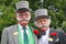 ASCOT, ENGLAND - JUNE 17:  Two men with handlebar moustaches pose for photographs on the second day of Royal Ascot 2009 at Ascot Racecourse on June 17, 2009 in Ascot, England.  (Photo by Chris Jackson/Getty Images)