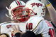 CHESTNUT HILL, MA - NOVEMBER 29: Chris Turner #10 of the Maryland Terrapins celebrates his touchdown with teammate Cory Jackson #38 in the first quarter against the Boston College Eagles on November 29, 2008 at Alumni Stadium in Chestnut Hill, Massachusetts. (Photo by Elsa/Getty Images)