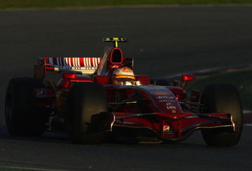 BARCELONA, SPAIN - NOVEMBER 17:   Luca Badoer of Italy and Ferrari in action during day one of Formula One Testing at the Circuit de Catalunya on November 17, 2008 in Barcelona, Spain.  (Photo by Mark Thompson/Getty Images)