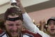 9 Jun 2001: Shjon Podein of the Colorado Avalanche is doused with beer in the locker room after defeating the New Jersey Devils to win the Stanley Cup finals at the Pepsi Center in Denver, Colorado. The Avalanche defeated the Devils 3-1 to win the series 4-3. DIGITAL IMAGE Mandatory Credit: Brian Bahr/ALLSPORT
