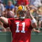 GREEN BAY, WI - AUGUST 03: Brian Brohm #11 of the Green Bay Packers throws a pass during practice at summer training camp on August 3, 2009 at the Ray Nitschke Field in Green Bay, Wisconsin. (Photo by Jonathan Daniel/Getty Images)