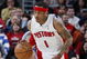 CLEVELAND - FEBRUARY 22: Allen Iverson #1 of the Detroit Pistons brings the ball up court against the Cleveland Cavaliers on February 22, 2009 at the Quicken Loans Arena in Cleveland, Ohio. Cleveland won the game 99-78. NOTE TO USER: User expressly acknowledges and agrees that, by downloading and or using this photograph, User is consenting to the terms and conditions of the Getty Images License Agreement. (Photo by Gregory Shamus/Getty Images)