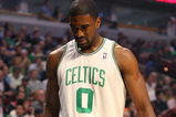 CHICAGO - MARCH 17: Leon Powe #0 of the Boston Celtics tests out an injured knee near the bench during a game against the Chicago Bulls on March 17, 2009 at the United Center in Chicago, Illinois. NOTE TO USER: User expressly acknowledges and agreees that, by downloading and/or using this Photograph, User is consenting to the terms and conditions of the Getty Images License Agreement. (Photo by Jonathan Daniel/Getty Images)