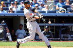 NEW YORK - JULY 06:  Alex Rios #15 of the Toronto Blue Jays bats against the New York Yankees on July 6, 2009 at Yankee Stadium in the Bronx borough of New York City.  (Photo by Jim McIsaac/Getty Images)