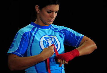 LOS ANGELES, CA - SEPTEMBER 17:  MMA Superstar Gina Carano is seen during the Workout/Media Day with Kimbo Slice and Gina Carano at the Legends Mixed Martial Arts Training Center on September 17, 2008 in Los Angeles, California.  (Photo by Robert Laberge/Getty Images)