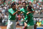 MEXICO CITY - AUGUST 12:  Israel Castro #8 of Mexico celebrates scoring a goal in the first half during the FIFA World Cup Qualifying soccer match between the USA and Mexico at Azteco Stadium August 12, 2009 in Mexico City, Mexico.  (Donald Miralle/Getty Images)
