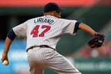 ANAHEIM, CA - JULY 24:   Francisco Liriano #47 of the Minnesota Twins throws a pitch against the Los Angeles Angels of Anaheim on July 24, 2009 at Angel Stadium in Anaheim, California.  (Photo by Stephen Dunn/Getty Images)