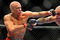 LAS VEGAS - JULY 11:  (L-R) Georges St. Pierre battles Thiago Alves during their welterweight title bout during UFC 100 on July 11, 2009 in Las Vegas, Nevada.  (Photo by Jon Kopaloff/Getty Images)