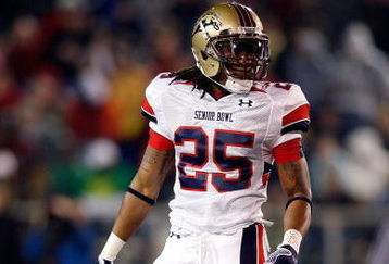 MOBILE, AL - JANUARY 24:  Louis Delmas #25 of North Team looks on against the South Team during the Under Armour Senior Bowl on January 24, 2009 at Ladd-Peebles Stadium in Mobile, Alabama.  (Photo by Chris Graythen/Getty Images for Under Armour)