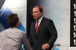 MONTREAL - JUNE 26:  NHL Commissioner Gary Bettman shakes hands with Oliver Ekman-Larsson after he was drafted by the Phoenix Coyotes during the first round of the 2009 NHL Entry Draft at the Bell Centre on June 26, 2009 in Montreal, Quebec, Canada. (Photo by Bruce Bennett/Getty Images)