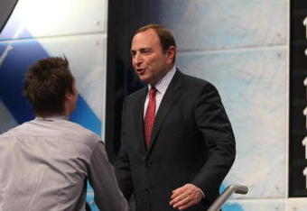 MONTREAL - JUNE 26:  NHL Commissioner Gary Bettman shakes hands with Oliver Ekman-Larsson after he was drafted by the Phoenix Coyotes during the first round of the 2009 NHL Entry Draft at the Bell Centre on June 26, 2009 in Montreal, Quebec, Canada. (Photo by Bruce Bennett/Getty Images)