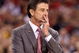 INDIANAPOLIS - MARCH 29: Head coach Rick Pitino of the Louisville Cardinals looks on against the Michigan State Spartans during the fourth round of the NCAA Division I Men's Basketball Tournament at the Lucas Oil Stadium on March 29, 2009 in Indianapolis, Indiana. (Photo by Andy Lyons/Getty Images)
