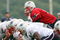 FOXBORO, MA - JULY 31:  Quarterback Tom Brady #12 of the New England Patriots lines up during training camp on July 31, 2009 at Gillette Stadium in Foxboro, Massachusetts.  (Photo by Elsa/Getty Images)