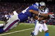 EAST RUTHERFORD, NJ - DECEMBER 21:  Running back Derrick Ward #34 of the New York Giants dives just short of the end zone in over time against the Carolina Panthers on December 21, 2008 at Giants Stadium in East Rutherford, New Jersey. The Giants defeated the Panthers 28 to 34.  (Photo by Jim McIsaac/Getty Images)