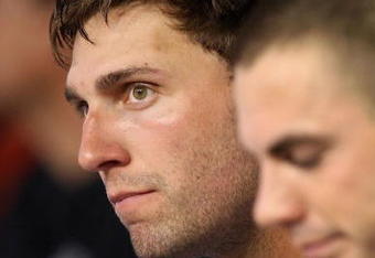 PHOENIX - AUGUST 10:  Jeff Francoeur #12 of the New York Mets watches from the dugout during the major league baseball game against the Arizona Diamondbacks at Chase Field on August 10, 2009 in Phoenix, Arizona. The Diamondbacks defeated the Mets 7-4.  (Photo by Christian Petersen/Getty Images)