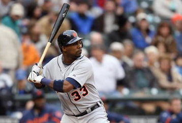 SEATTLE - APRIL 18:  Marcus Thames #33 of the Detroit Tigers bats during the game against the Seattle Mariners on April 18, 2009 at Safeco Field in Seattle, Washington. (Photo by Otto Greule Jr/Getty Images)
