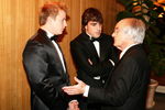 MONTE CARLO, MONACO - DECEMBER 07:  In this handout image provided by FIA, (L-R) Formula One Drivers Kimi R?ikk?nen and Fernando Alonso with FOM President Bernis Ecclestone at the 2007 FIA Gala Prize Giving Ceremony held at the Salle des Etoiles Sporting Club on December 7, 2007 in Monte Carlo, Monaco. (Photo by FIA via Getty Images)