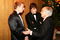 MONTE CARLO, MONACO - DECEMBER 07:  In this handout image provided by FIA, (L-R) Formula One Drivers Kimi R?ikk?nen and Fernando Alonso with FOM President Bernis Ecclestone at the 2007 FIA Gala Prize Giving Ceremony held at the Salle des Etoiles Sporting Club on December 7, 2007 in Monte Carlo, Monaco. (Photo by FIA via Getty Images)