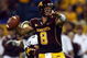 MINNEAPOLIS - SEPTEMBER 13: Quarterback Adam Weber #8 of the Minnesota Golden Gophers drops back to pass against the Montana State Bobcats at the Metrodome on September 13, 2008 in Minneapolis, Minnesota. (Photo by Jeff Gross/Getty Images)
