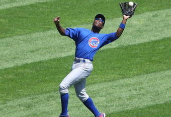 CHICAGO - JUNE 28: Alfonso Soriano #12 of the Chicago Cubs catches a fly ball against the Chicago White Sox on June 28, 2009 at U.S. Cellular Field in Chicago, Illinois. The White Sox defeated the Cubs 6-0. (Photo by Jonathan Daniel/Getty Images) 