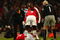 LONDON - JANUARY 31:  Vassiriki Diaby of Arsenal lies injured on the pitch before being stretchered off during the Barclays Premier League match between Arsenal and West Ham United at the Emirates Stadium on January 31, 2009 in London, England.  (Photo by Richard Heathcote/Getty Images)