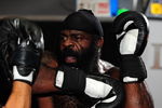 LOS ANGELES, CA - SEPTEMBER 17:  MMA Heavyweight Sensation Kimbo Slice is seen during the Workout/Media Day with Kimbo Slice and Gina Carano at the Legends Mixed Martial Arts Training Center on September 17, 2008 in Los Angeles, California.  (Photo by Robert Laberge/Getty Images)