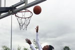 BURNABY, CANADA - JULY 13: In this photo provided by EA Sports, Tennis star Venus Williams makes a layup during the EA Sports King of the Court competition July 13, 2009 in Burnaby, Canada.  Dwight Howard and Venus Williams participated in the 'Play with the Pros' event during the unveiling of their latest video games today.  (Photo by Jeff Vinnick/EA via Getty Images)