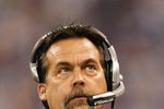 INDIANAPOLIS - DECEMBER 28:  Head caoch Jeff Fisher of the Tennessee Titans looks on from the sidelines during the game against the Indianapolis Colts on December 28, 2008 at Lucas Oil Stadium in Indianapolis, Indiana. (Photo by: Jamie Squire/Getty Images)