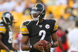 PITTSBURGH - AUGUST 13: Dennis Dixon #2 of the Pittsburgh Steelers warms up prior to a preseason NFL game against  the Arizona Cardinals  on August 13, 2009 at Heinz Field in Pittsburgh, Pennsylvania.  (Photo by Rick Stewart/Getty Images)