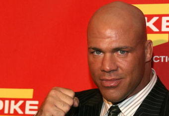 LAS VEGAS - DECEMBER 07:  Pro wrestler Kurt Angle arrives at Spike TV's 2007 'Video Game Awards' at the Mandalay Bay Events Center on December 7, 2007 in Las Vegas, Nevada.  (Photo by Frazer Harrison/Getty Images)