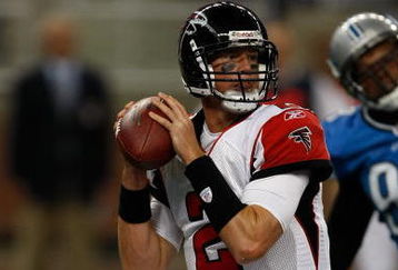 DETROIT, MI - AUGUST 15: Quarterback Matt Ryan #2 of the Atlanta Falcons drops back to pass the football against the Detroit Lions at Ford Field on August 15, 2009 in Detroit, Michigan. (Photo by Scott Boehm/Getty Images)