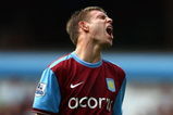 BIRMINGHAM, ENGLAND - AUGUST 15:  James Milner of Aston Villa looks dejected after missing a shot on goal during the Barclays Premier League match between Aston Villa and Wigan Athletic at Villa Park on August 15, 2009 in Birmingham, England.  (Photo by Ryan Pierse/Getty Images)