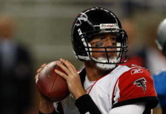 DETROIT, MI - AUGUST 15: Quarterback Matt Ryan #2 of the Atlanta Falcons drops back to pass the football against the Detroit Lions at Ford Field on August 15, 2009 in Detroit, Michigan. (Photo by Scott Boehm/Getty Images)