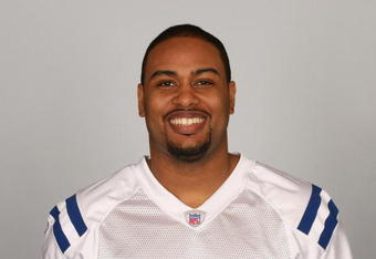 INDIANAPOLIS - 2009:  Raheem Brock of the Indianapolis Colts poses for his 2009 NFL headshot at photo day in Indianapolis, Indiana.  (Photo by NFL Photos)  