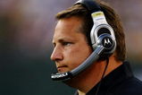 GREEN BAY, WI - AUGUST 15:  Head coach Eric Mangini of the Cleveland Browns looks on during the first quarter against the Green Bay Packers during the preseason game at Lambeau Field on August 15, 2009 in Green Bay, Wisconsin. (Photo by Jonathan Daniel/Getty Images)