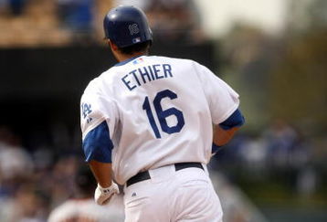 LOS ANGELES, CA - APRIL 13:  Andre Ethier #16 of the Los Angeles Dodgers runs the bases after hitting his second home run of the game against the San Francisco Giants on April 13, 2009 at Dodger Stadiium in Los Angeles, California.  The Dodgers won 11-1.  (Photo by Stephen Dunn/Getty Images)