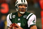 EAST RUTHERFORD, NJ - DECEMBER 28:  Brett Favre #4 of The New York Jets looks to pass against The Miami Dolphins during their game on December 28, 2008 at Giants Stadium in East Rutherford, New Jersey.  (Photo by Al Bello/Getty Images)