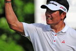 CHASKA, MN - AUGUST 16:  Y.E. Yang of South Korea celebrates after holing out for eagle on the 14th hole during the final round of the 91st PGA Championship at Hazeltine National Golf Club on August 16, 2009 in Chaska, Minnesota.  (Photo by Stuart Franklin/Getty Images)