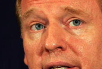 NEW YORK - JULY 27:  NFL Commissioner Roger Goodell answers questions from the media after reinstating Michael Vick on a conditional basis on July 27, 2009 at the InterContinental Hotel in New York City.  (Photo by Mike Stobe/Getty Images)